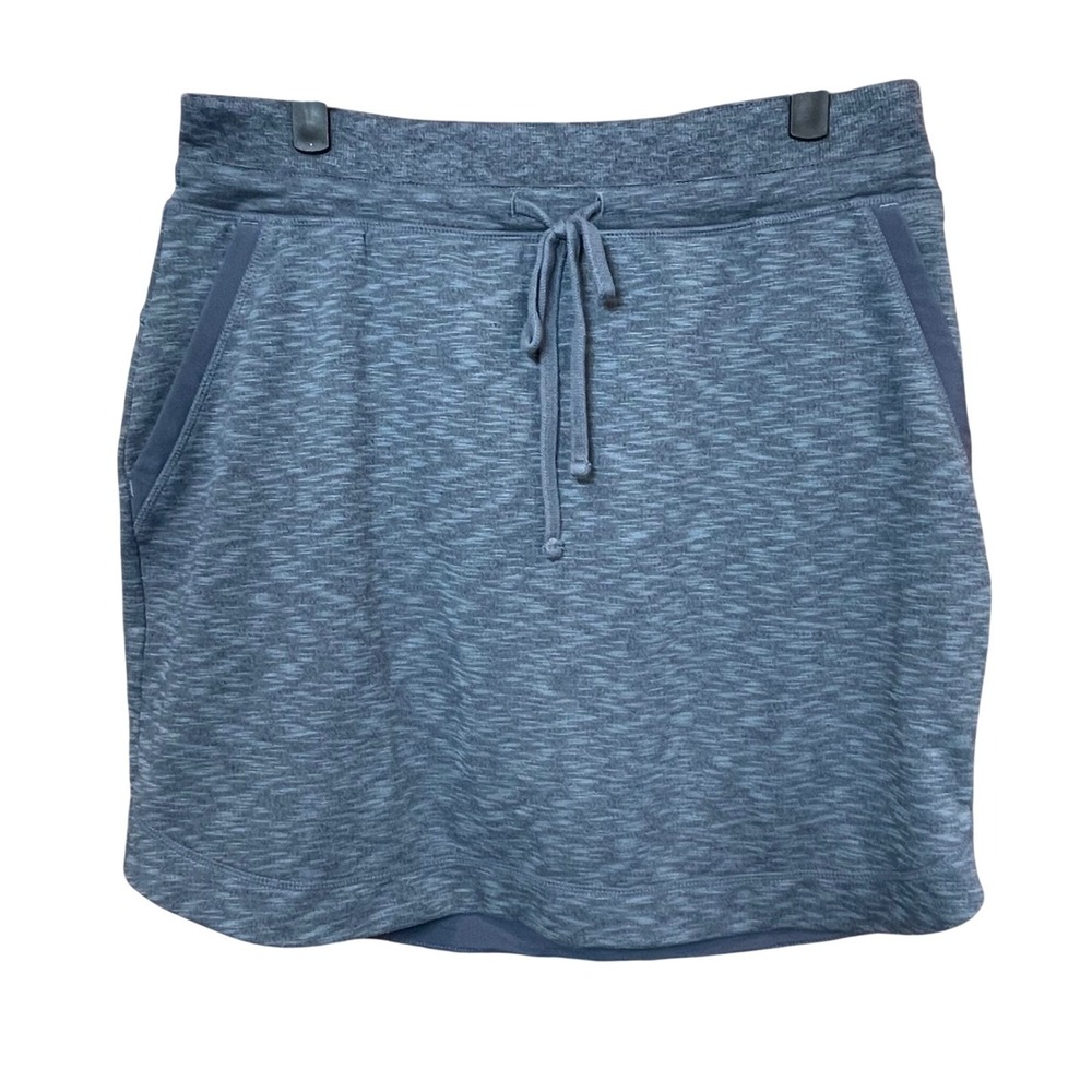 Athleta Gray Heathered Space Dye Drawstring Skort Women MT
